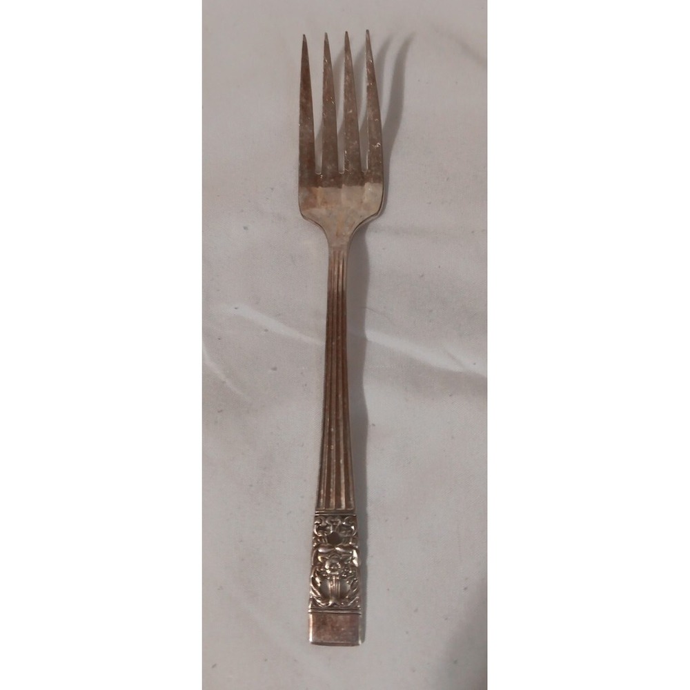Vintage Oneida Community Salad Fork Silver Plate Coronation‎ Replacement READ